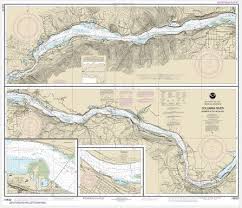 Noaa Chart Columbia River Bonneville To The Dalles The Dalles Hood River 18532