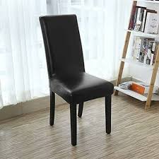 Dining Chair Cover Pu Leather Sliding