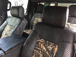 Ebony Croc Custom Seat Covers