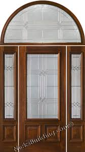 exterior doors with half round transoms