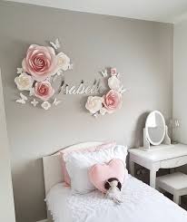 Elegant Nursery Paper Flowers Wall