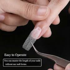 uk 10pcs nail repair fibergl silk