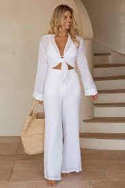 best white linen pants for women in