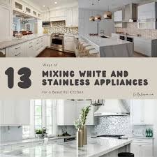 mixing white and stainless appliances