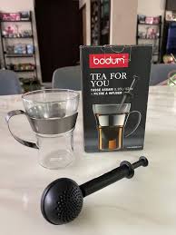 Bodum Tea Glass And Tea Strainer
