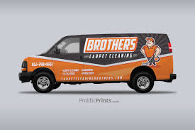brothers carpet cleaning wrap design