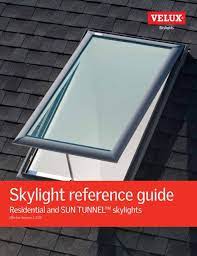 skylight reference guide velux