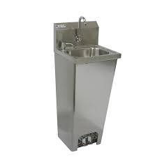 foot operated hand sink with faucet