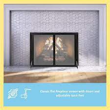Minuteman Large Classic Fireplace Screen With Doors