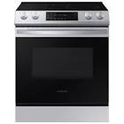 30 in 6.3 cu ft Stainless Steel Slide-in Induction Range with Fan Convection NE63B8411SS Samsung