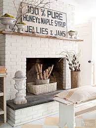 Brick Fireplace