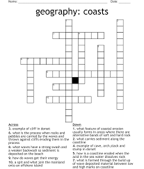 geography coasts crossword wordmint