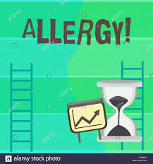Writing Note Showing Allergy Business Concept For Damages