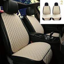 2 Pcs Flax Car Seat Cover Protector