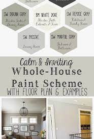 Calm And Inviting Whole House Paint