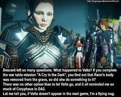 Inquisition) was announced by mark darrah on the official bioware blog on 2012 september 17 1. Dragon Age Confessions Confession Descent Left So Many Questions What
