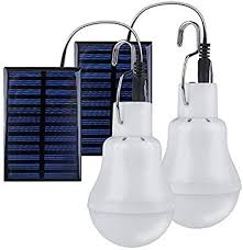 2pcs Solar Bulbs Lights Indoor Outdoor