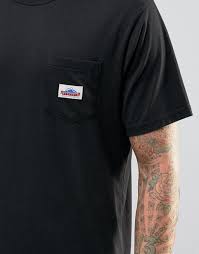 Penfield Label Pocket Logo Tshirt Lightweight Jersey Black