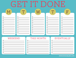 Free Printable To Do Lists Cute Colorful Templates What Mommy Does