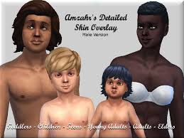 Sims 4 black male skin cc custom content | the sims 4 skin. Amzahr S Detailed Skin Overlay Male Frame
