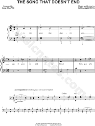 This is the song that never ends it just goes round and round my friends some people started singing it not knowing what it was and we continue singing it forever just because. The Song That Doesn T End From Play Along Lamb Chop S Sing Along Sheet Music Easy Piano In C Major Download Print Sku Mn0145602
