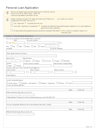 Personal Loan Application Form 2 Free Templates In Pdf