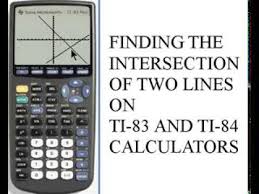 Two Lines With A Ti 83 84 Calculator