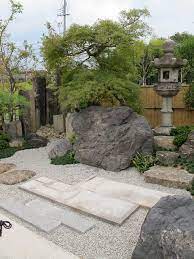 of rocks are used in japanese gardens
