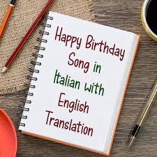 happy birthday song in italian with