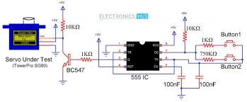 How To Make A Simple Servo Motor Tester Circuit Circuit