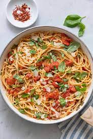 pasta with cherry tomatoes feelgoodfoo