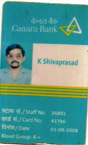 Each bank has a code that identifies them within the canadian banking system. Canara Bank Identity Card