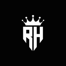rh logo monogram emblem style with