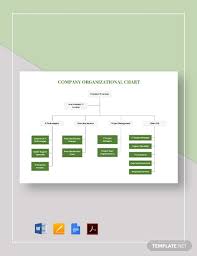 Simple Company Organizational Chart Template Pdf Word