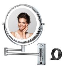 Wall Mounted Makeup Mirror 10x Led