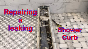 repairing a leaking shower curb you