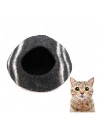 black and white cat cave durable pet