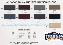 color code dodge ramcharger central