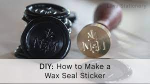Diy wax seal stamps can be made with heirloom buttons you have kept from a special occasion, or those handed down from loved ones. How To Make Your Own Peel And Seal Wax Seal Sticker With Flexible Wax Youtube
