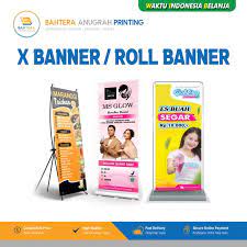 x banner roll banner door frame