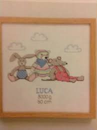 Details About D Rico Designs Nursery Animals New Baby Birth Sampler Cross Stitch Chart