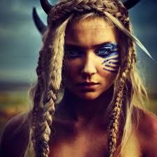 premium photo viking warrior woman