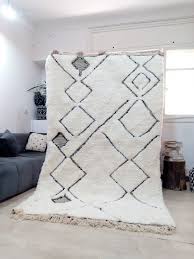moroccan beni ourain tribal rug