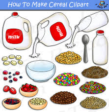 how to make cereal clipart
