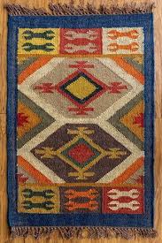 multicolor modern wool jute kilim rugs