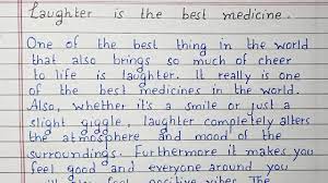 Good morning to all respected invitees, i feel very honorable to come here to this place and want to share a few words with you on the topic of laughing and its necessity. Laughter Is The Best Medicine Essay Essay Writing English Youtube