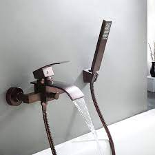 wall mount waterfall tub faucet with