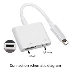Lighting To Hdmi Digital Av Adapter Cable For Iphone Lightning To Hd Tv Audio Video Hdtv Converter For Iphone X 6 6s 7 8 For Ipad Ipod Wish