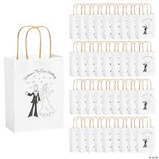 happy couple kraft paper gift bags