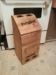More potato bin woodworking plans wood plan diary. Wooden Potato Box Shefalitayal